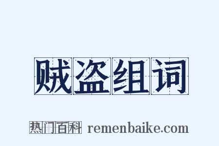 贼盗组词是什么意思的图片